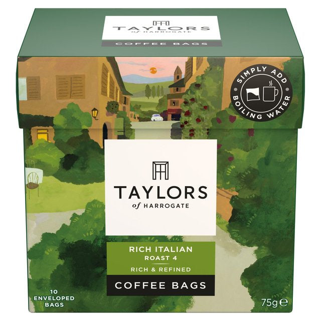 Taylors Of Harrogate Rich Italian Coffee Bags 10pk (4973055017019)