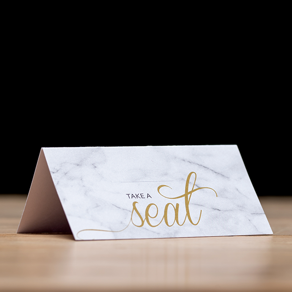 Plush Place Card Settings 'Take a Seat' - 50 Pk (5114829111355)