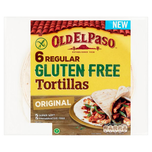 Old El Paso Gluten Free Tortillas 6pk (4979267371067)