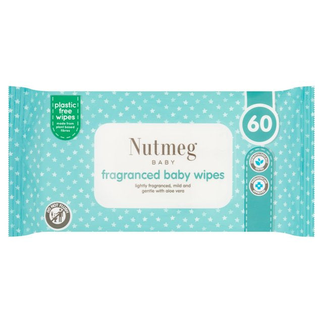 Nutmeg Fragranced Baby Wipes 60pk [943]