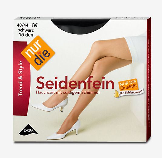 Seidenfein 15D Black Tights L (4979929808955)