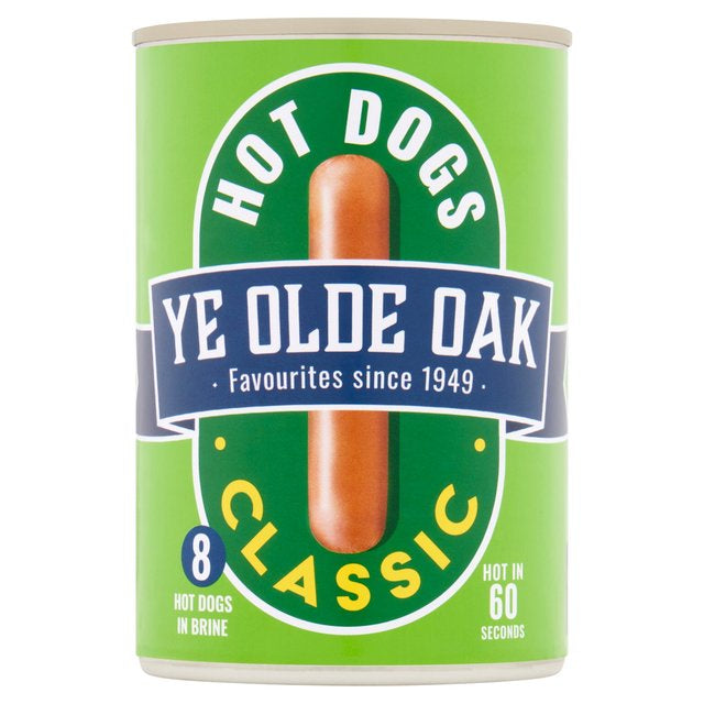 Ye Olde Oak 8 Hot Dogs In Brine 400g