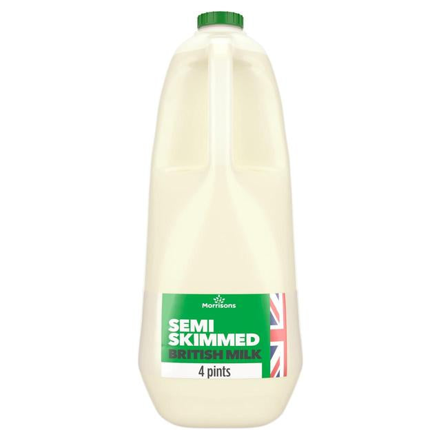 Morrison British Semi Skimmed Milk 4pt