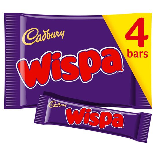 Cadbury 4 Wispa Bars 94.8g*