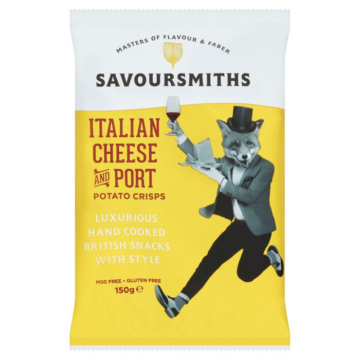 Savoursmiths Italian Cheese & Port Crisps 150g
