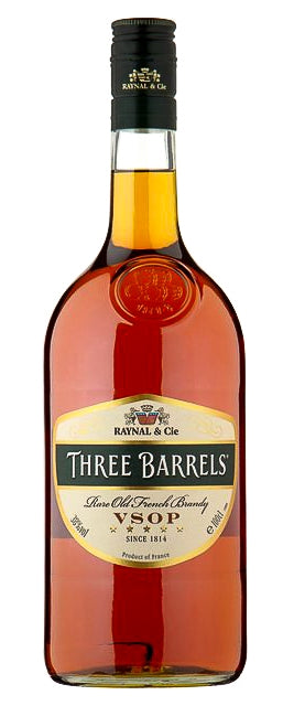 Three Barrels Rare Old French Brandy VSOP 70cl 38%