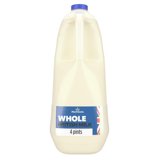 Morrisons British Whole Milk 4pt